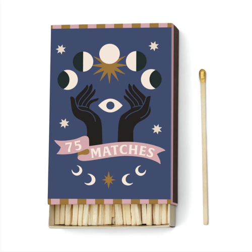 HOF House of Furniture Adopo Boxed Matches "Moon" set of 75 matches